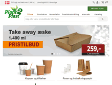 Tablet Screenshot of plant2plast.dk